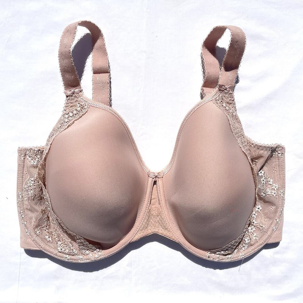 Elomi Charley Spacer Underwire Bra 38J Fawn Beige EL4383